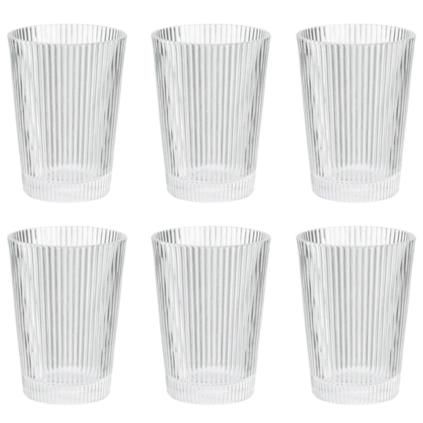 Pohár PILASTRO 240 ml, sada 6 ks, jasné, Stelton