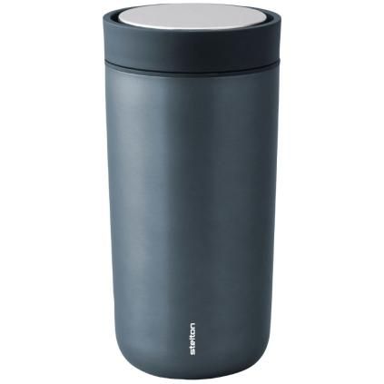 Termohrnček TO GO CLICK 400 ml, lesklá tmavo modrá, Stelton