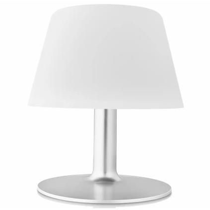 Solárna stolná lampa SUNLIGHT LOUNGE 24 cm, sivá, Eva Solo