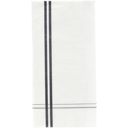 Papierové obrúsky STRIPE, sada 12 ks, biela/sivá, Nicolas Vahé