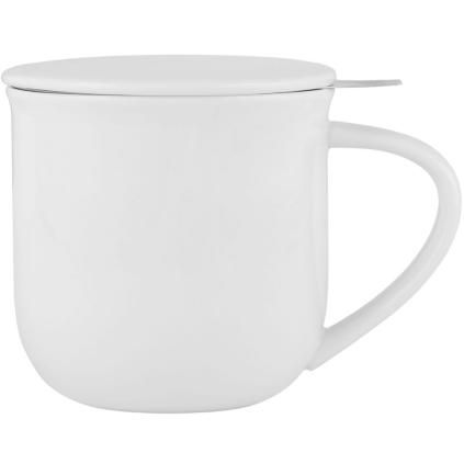 Hrnček s infuzérom na čaj MINIMA EVA 350 ml, biela, porcelán, Viva Scandinavia