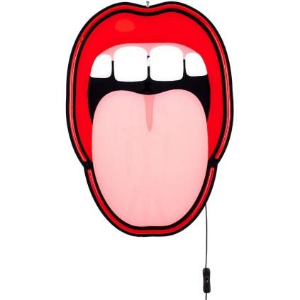 LED nástenná dekorácia JOB-BLOW TONGUE 58 cm, Seletti