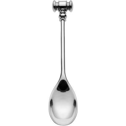 Lyžica na vajcia DRESSED, sada 2 ks, 12 cm, strieborná, Alessi