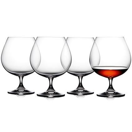 Pohár na koňak JUVEL, sada 4 ks, 690 ml, Lyngby Glas