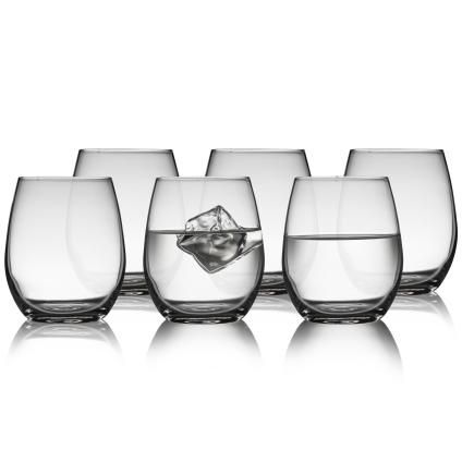 Pohár na vodu JUVEL, sada 6 ks, 390 ml, Lyngby Glas