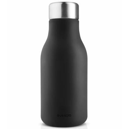 Dávkovač tekutého mýdla 200 ml, čierna, silikón, Eva Trio