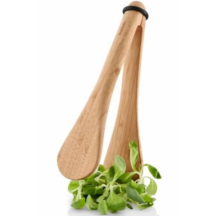 Kliešte na servírovanie NORDIC KITCHEN 26 cm, hnedá, bambus, Eva Trio
