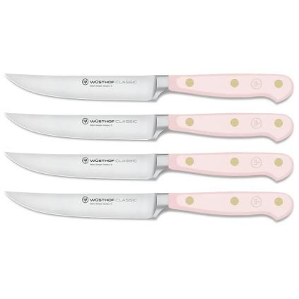 Steakové nože CLASSIC COLOUR , sada 4, 12 cm, ružová himalájska soľ, Wüsthof