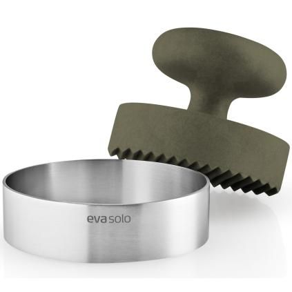 Forma na burgery GREEN TOOL 9 cm, zelená, nerezová oceľ/plast, Eva Trio