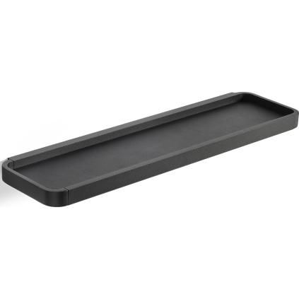 Kúpeľňová polička RIM 44 cm, čierna, hliník, Zone Denmark