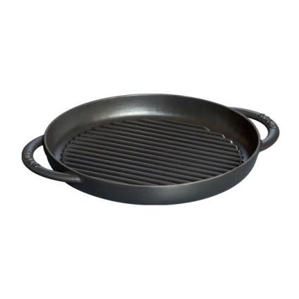 Liatinová grilovacia panvica okrúhla čierna O 26 cm Staub
