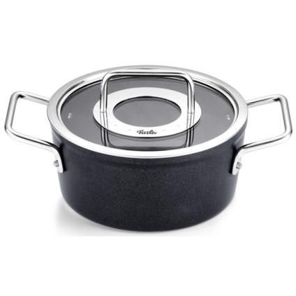 Kastról ADAMANT 18 cm, 2 l, so sklenenou pokrievkou na hrniec, nepriľnavý povrch, Fissler