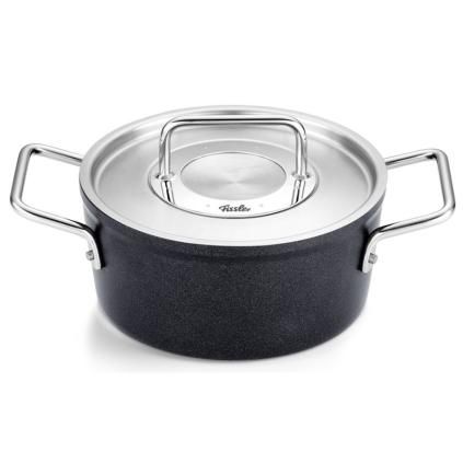 Kastról ADAMANT 18 cm, 2 l, s nerezovou pokrievka na hrniec, nepriľnavý povrch, Fissler