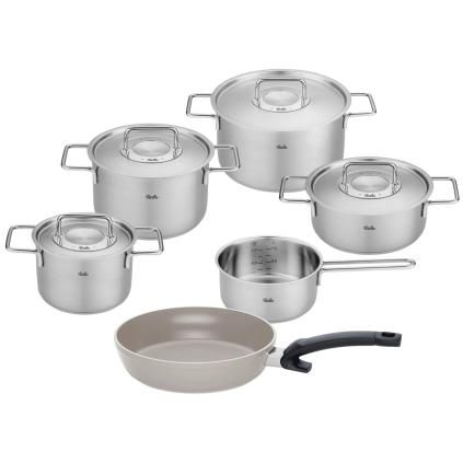 Sada hrncov PURE + panvica CERATAL COMFORT, 6 ks, Fissler