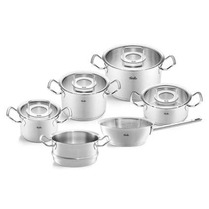 Sada hrncov ORIGINAL PROFI, 6 ks, strieborná farba, nerezová oceľ, Fissler