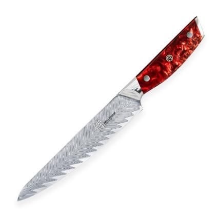 Japonský nôž RESIN FUTURE 15 cm, červený, Dellinger