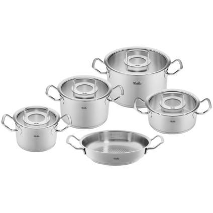 Súprava hrncov ORIGINAL PROFI, s panvicou, sada 5 ks, nerez, Fissler