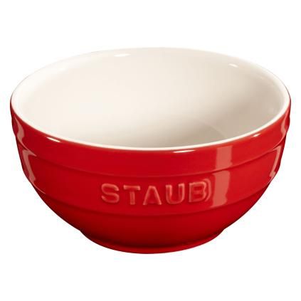 Jedálenská miska 400 ml, červená, keramika, Staub