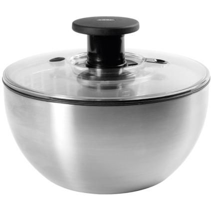 Odstreďovač šalátov STEEL 6,0 l, strieborný, nerezová oceľ, OXO