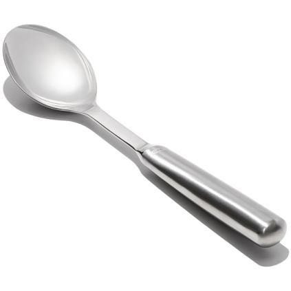 Servírovacia lyžica STEEL 27 cm, strieborná, nerezová oceľ, OXO