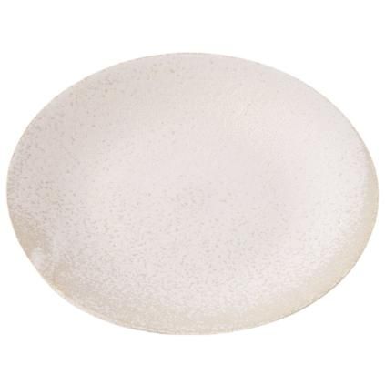 Jedálenský tanier WHITE FADE 28 cm, biely, keramika, MIJ