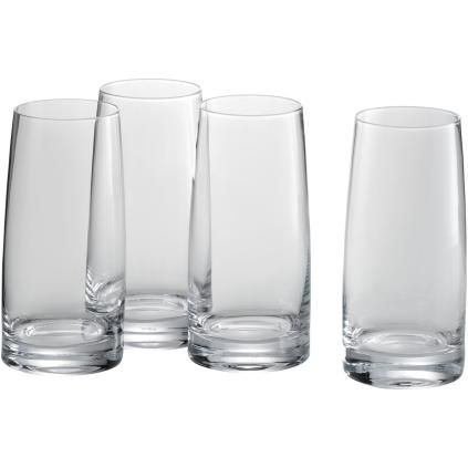 Pohár na long drink KINEO 360 ml, sada 4 kusov, číry, sklo, WMF