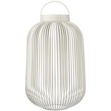 Prenosná stolová lampa LITO M 49 cm, LED, hodvábne sivá, oceľ, Blomus
