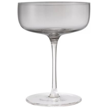 Pohár na šampanské FUUMI 280 ml, sada 4 kusov, dymový, sklo, Blomus