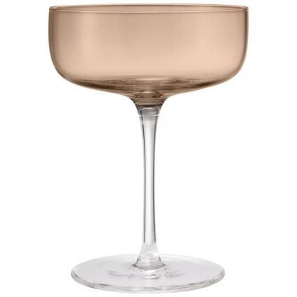 Pohár na šampanské FUUMI 280 ml, sada 4 kusov, kávový, sklo, Blomus