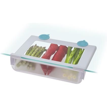 Organizér do chladničky FRIDGESTORE 851664 31 cm, biely, plast, Joseph Joseph