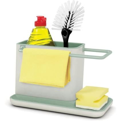Organizér do umývadla CADDY 851649 21 cm, zelený, plast, Joseph Joseph