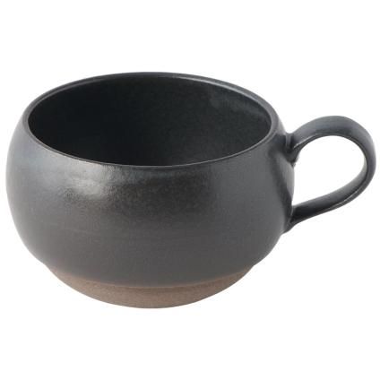 Hrnček 300 ml, čierny, keramika, MIJ