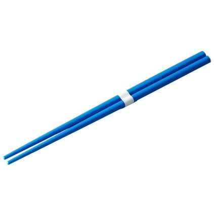 Jedálenské paličky 22,5 cm, kráľovská modrá / biela, bambus, MIJ