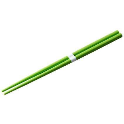 Jedálenské paličky 22,5 cm, svetlo zelená / biela, bambus, MIJ
