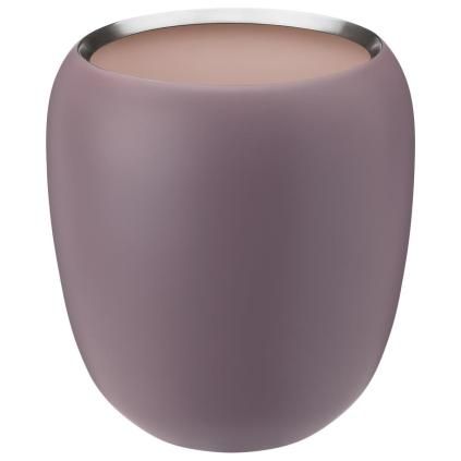 Váza ORA 18 cm, prašná ružová, nerezová oceľ, Stelton
