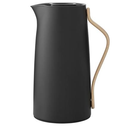 Vákuová kanvica EMMA 1,2 l, na kávu, jemná čierna farba, nerezová oceľ, Stelton