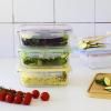 Nádoba na uchovávanie potravín PKV-5SRB 850 ml, sada 5 ks, sklo/plast, Pebbly