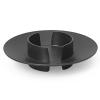 Stojan na stĺpovú sviečku BLOCK 11 cm, čierna, mosadz, ferm LIVING