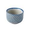 Hrnček na saké SHIBORI 30 ml, modrá, keramika, MIJ