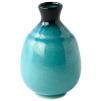 Fľaša na saké INK & TURQUOISE, modrá, keramika, MIJ