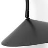 Nástenná lampa ARUM 26 cm, čierna, hliník, ferm LIVING