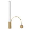 Svícen na kónickou svíčku BALANCE 11 cm, mosadz, ferm LIVING