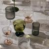 Pohár na aperitív RIPPLE 140 ml, sada 4 ks, šedá, ferm LIVING