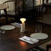 Prenosná stojaca lampa MANTLE 19 cm, biela, nerezová oceľ, Tala