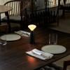 Prenosná stojaca lampa MANTLE 19 cm, čierna, nerezová oceľ, Tala