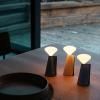 Prenosná stojaca lampa MANTLE 19 cm, čierna, nerezová oceľ, Tala