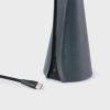 Prenosná stojaca lampa MANTLE 19 cm, čierna, nerezová oceľ, Tala