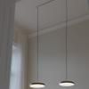 Závesná lampa ASTERIA PLUS 31 cm, čierna / zlatá, hliník, Umage