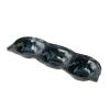 216641 miska na omacku triple pod 3 x 40 ml modra keramika mij