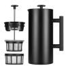 219059 4 papirovy filtr pro french press kavovary press 530 ml sada 100 ks espro